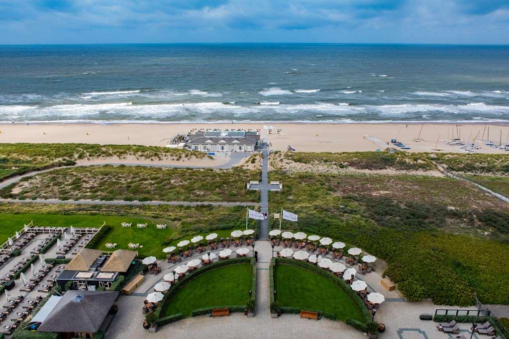 Grand Hotel Huis Ter Duin Noordwijk Eksteriør bilde Aerial view of the beach